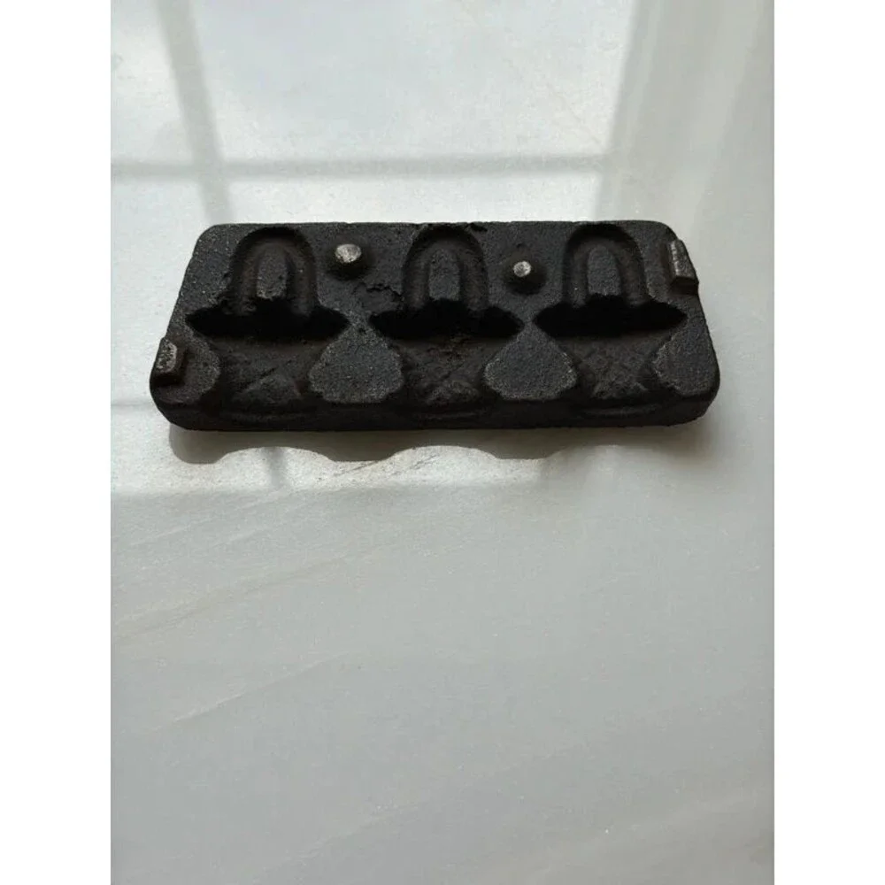 Antique cast iron basket candy mold